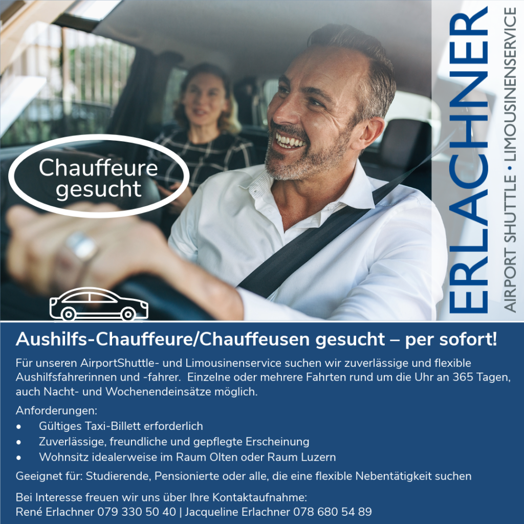 Gesucht: Aushilfs-Chauffeure/Chauffeusen
